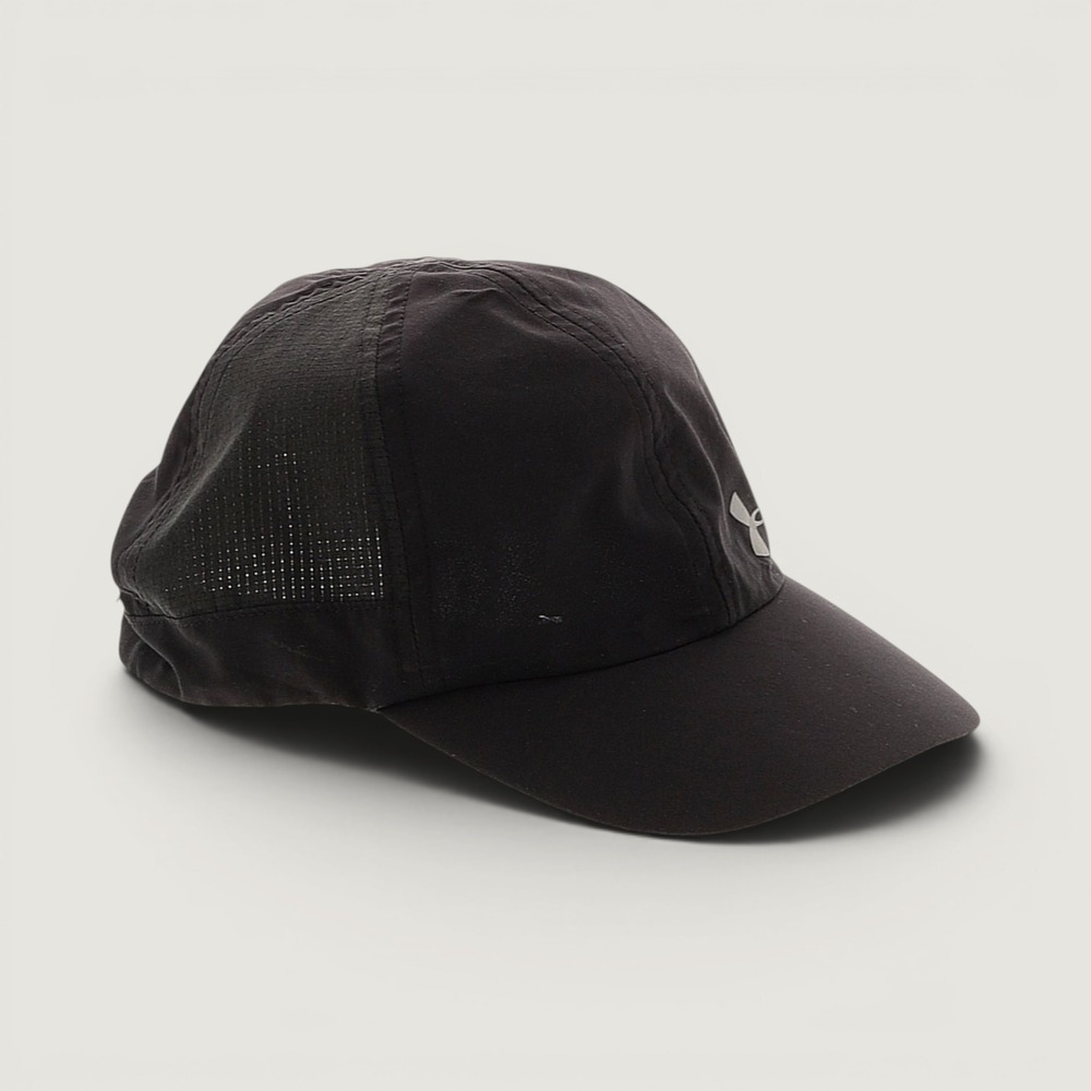 Under Armour Women Fly Fast Running Hat Black Reflective Logo Performance Cap